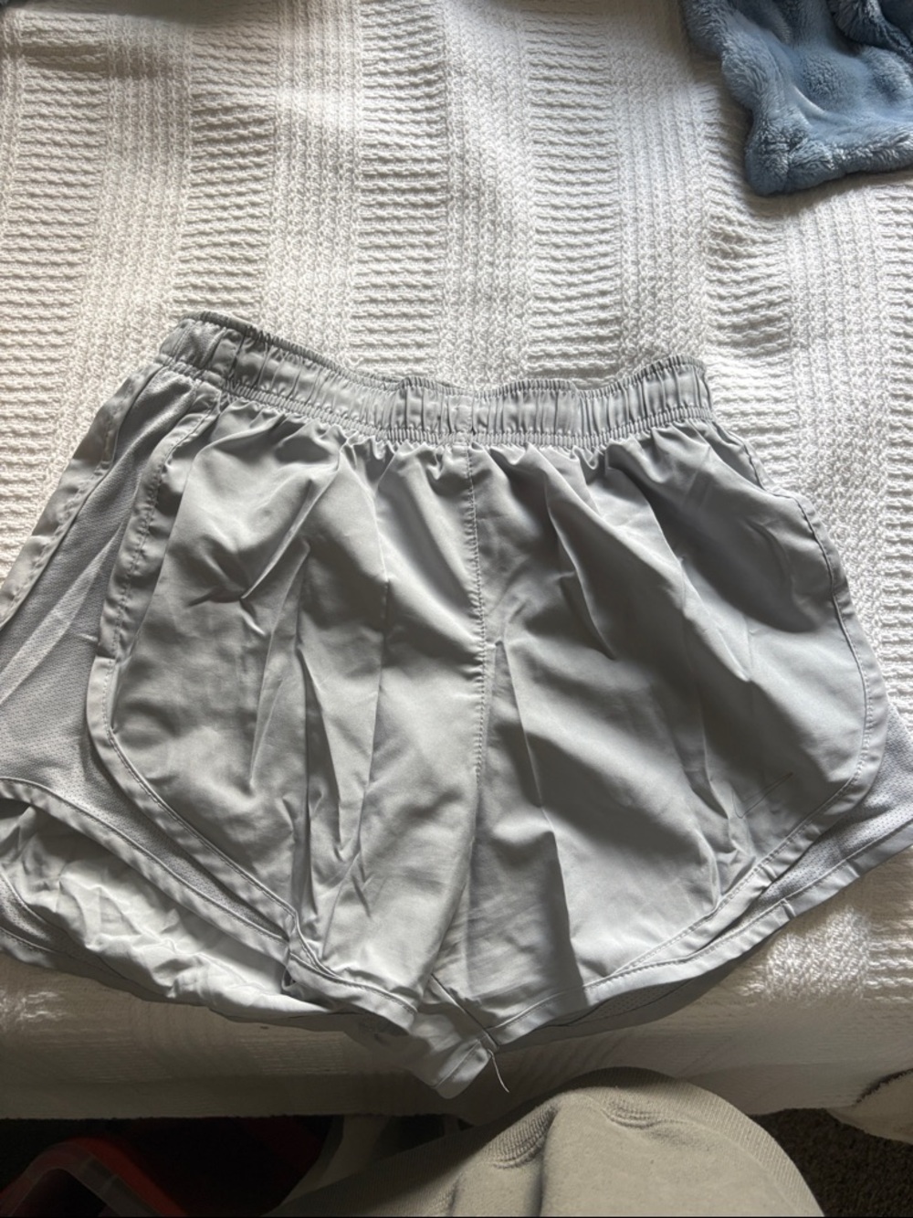 Light Gray Women’s Nike Shorts - Comfortable Casual Running Shorts